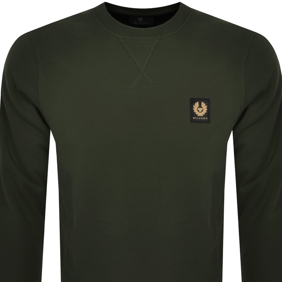 Belstaff Crew Neck Sweatshirt Green Mainline Menswear Canada