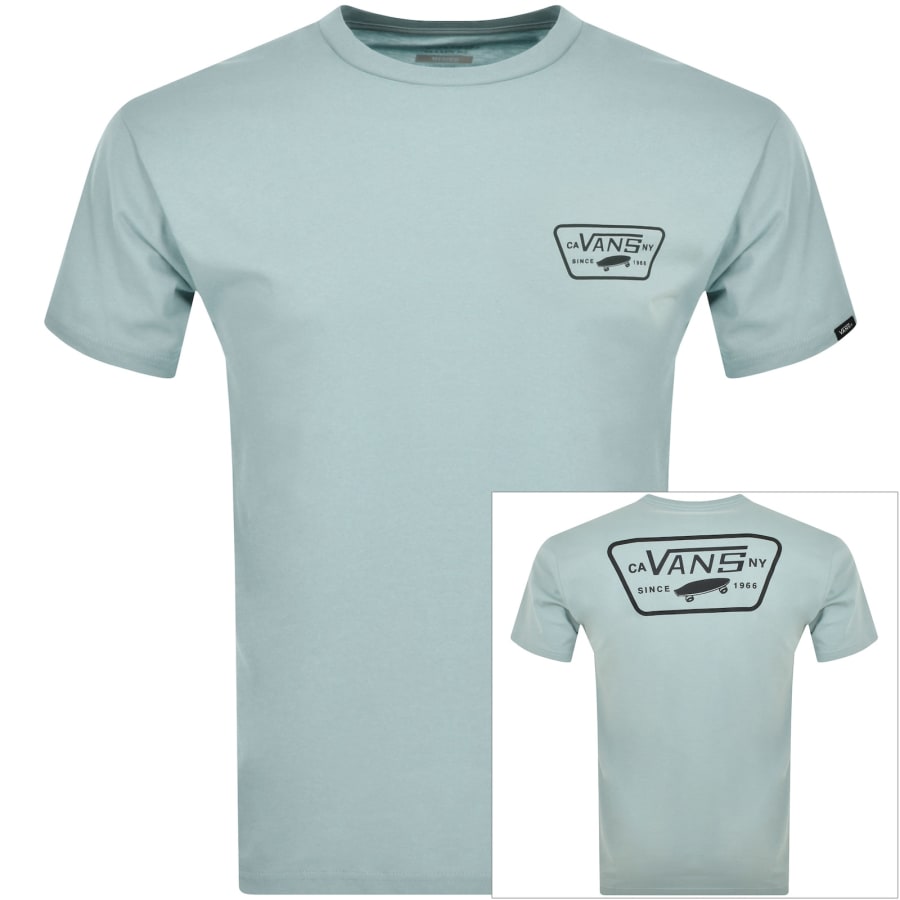Vans Full Patch T shirt short sleeve light blue Black L