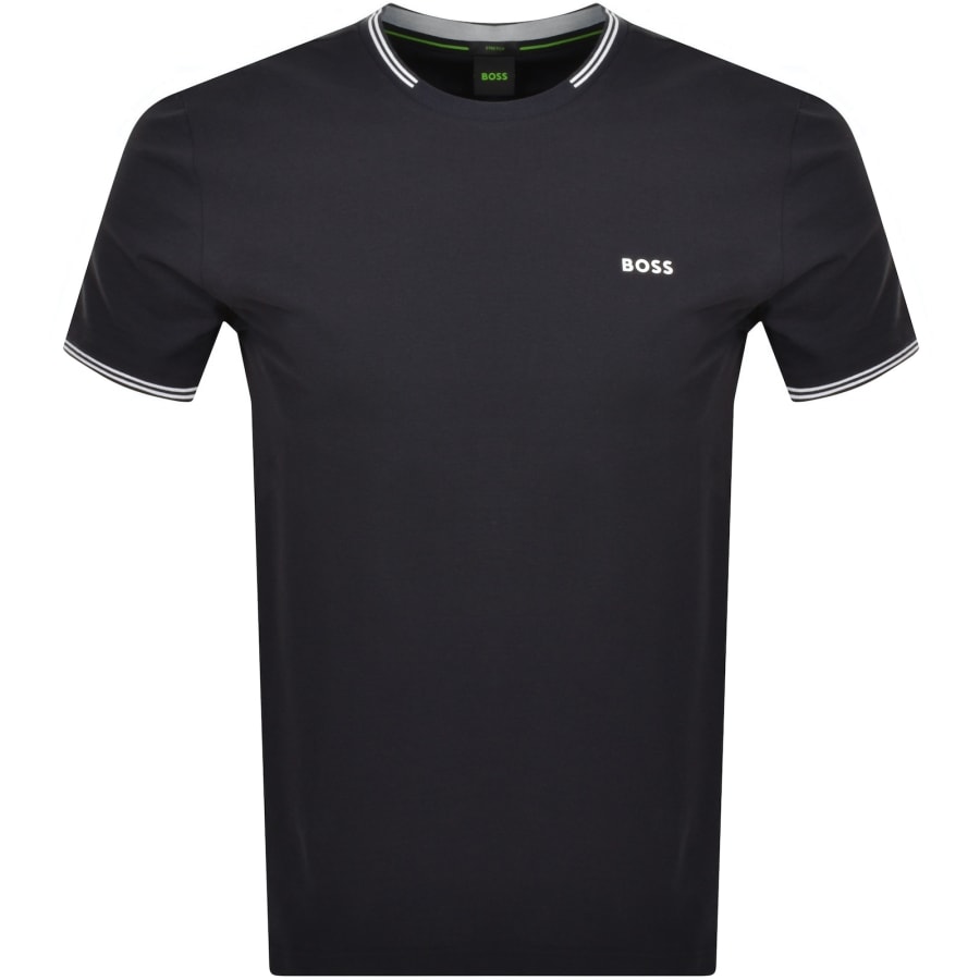 Boss navy t shirt shop