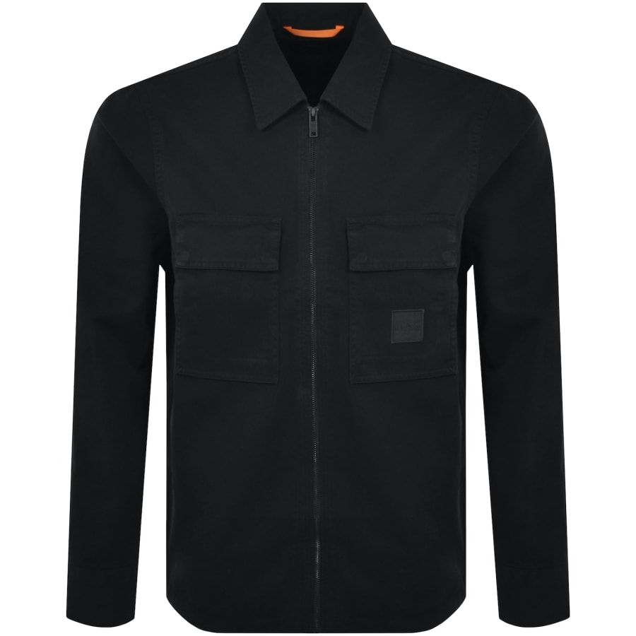 Boss Lovel Zip Overshirt Black