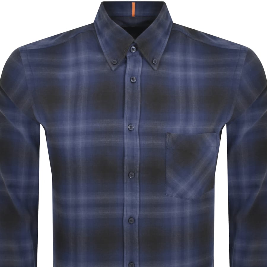 Image number 2 for BOSS Rickert Regular Fit Shirt Blue