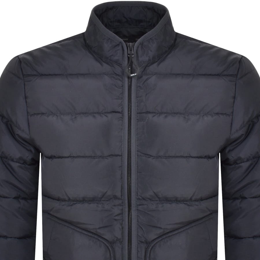 Image number 3 for Replay Padded Jacket Navy