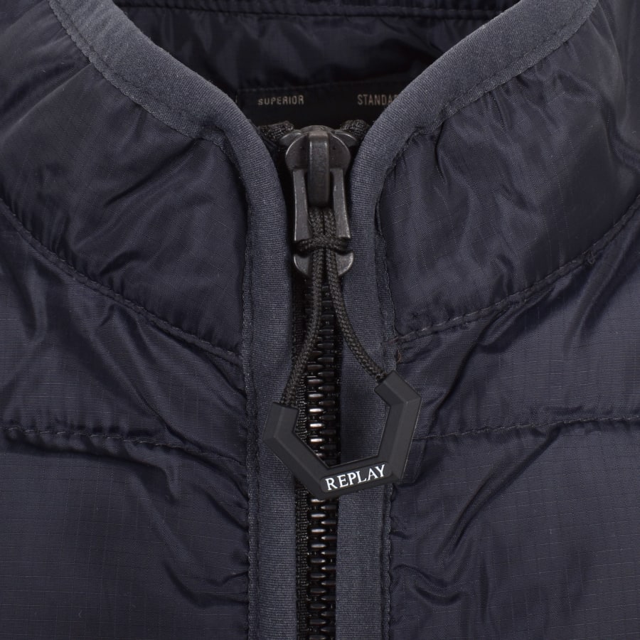 Image number 4 for Replay Padded Jacket Navy