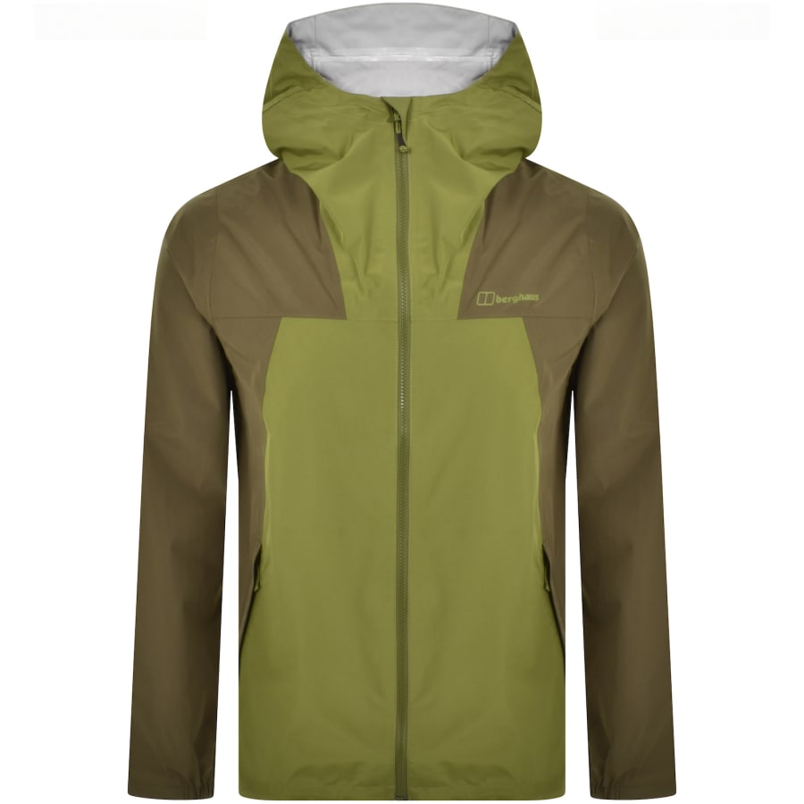 Image number 1 for Berghaus Deluge Pro 3.0 Hooded Jacket Green