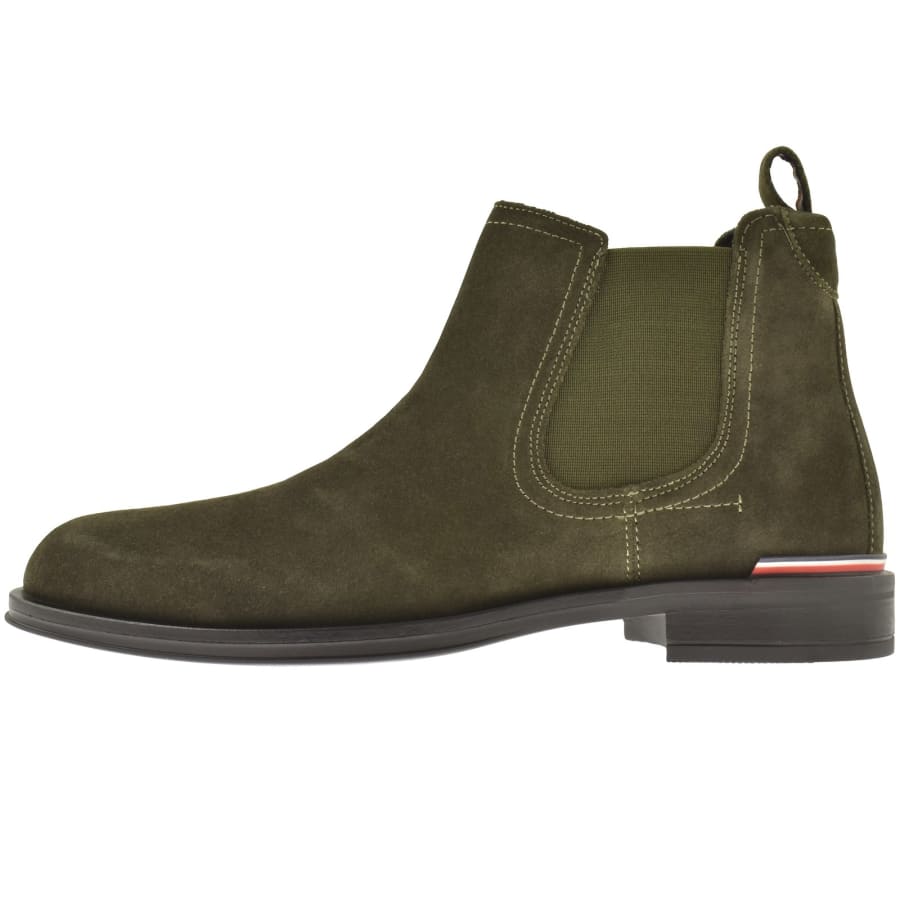 Tommy Hilfiger Suede Chelsea Boots Green