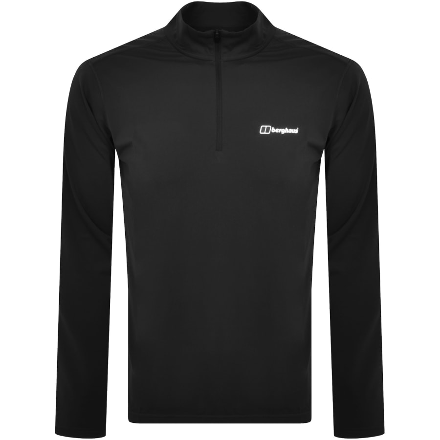 Berghaus 24 7 Tech Tee Long Sleeve Half Zipper Jet Black