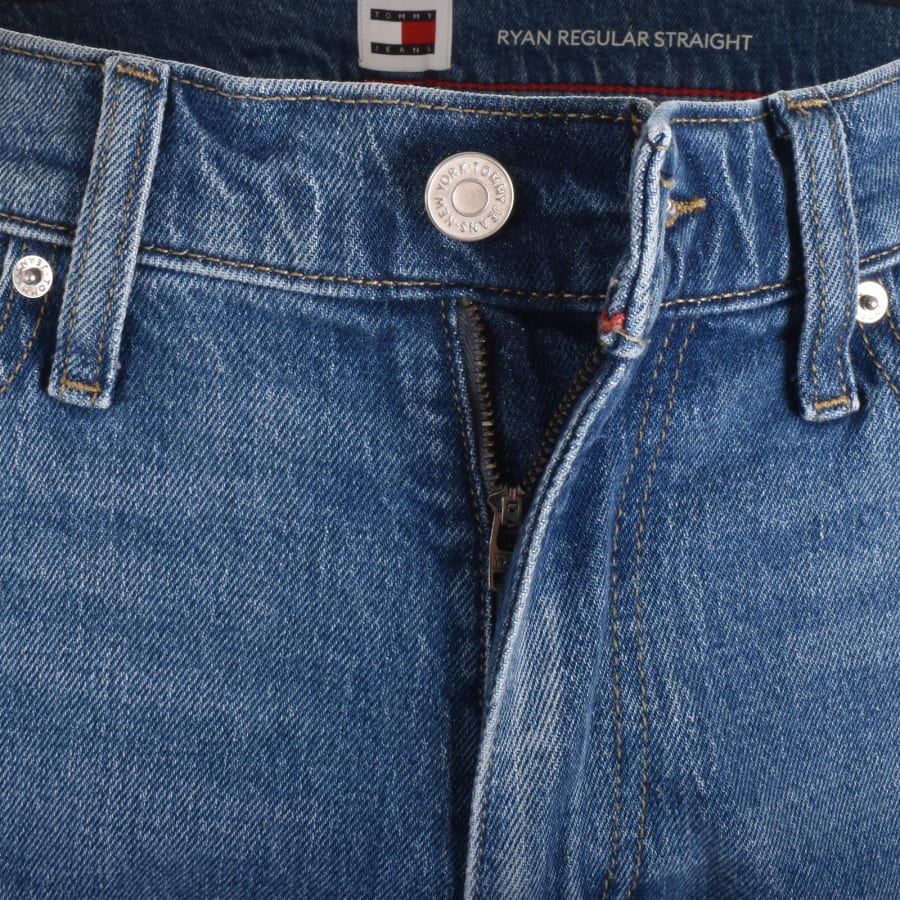 Tommy Jeans Ryan regular straight jeans in mid wash Blue