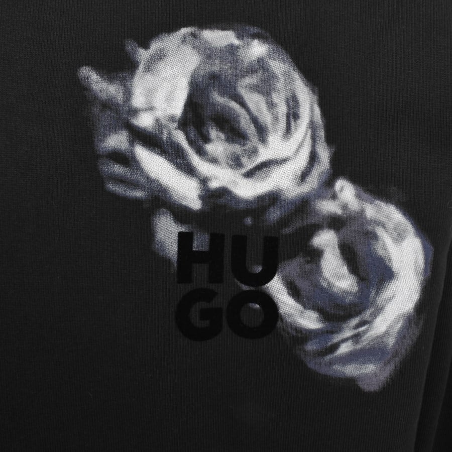 Image number 4 for HUGO Dirosehood Hoodie Black