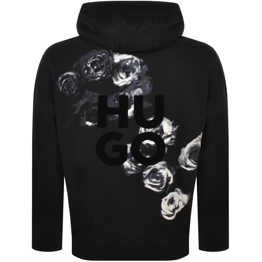 Image number 5 for HUGO Dirosehood Hoodie Black