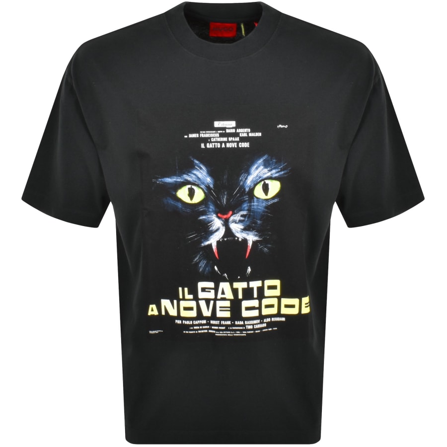 Image number 1 for HUGO Dargex Film Artwork T Shirt Black