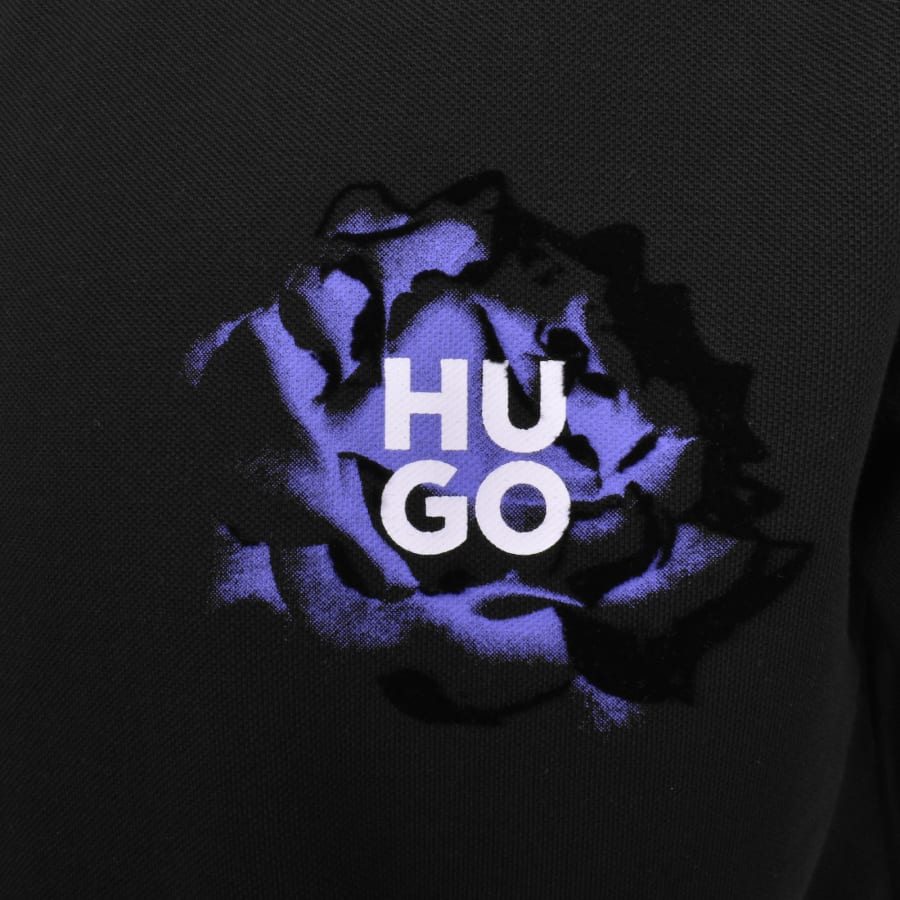 Image number 3 for HUGO Dignipolo Polo T Shirt Black