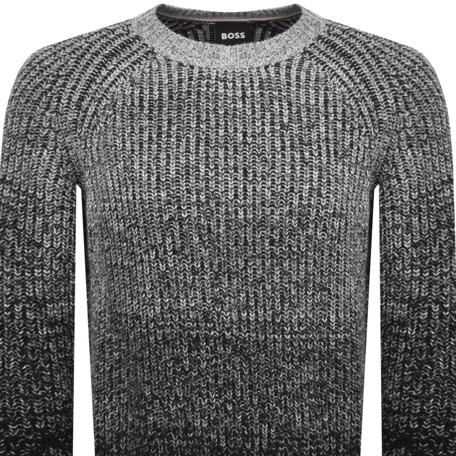 Image number 2 for BOSS H Ezrano Knit Jumper Grey