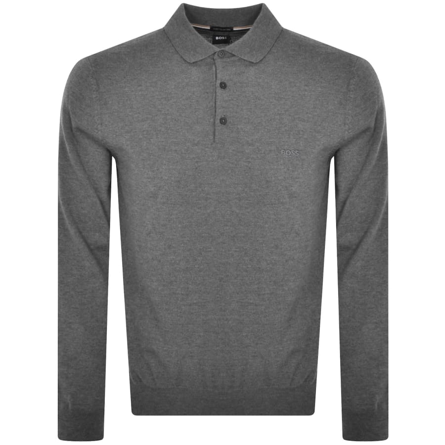Image number 1 for BOSS Bonno Knit Jumper Grey