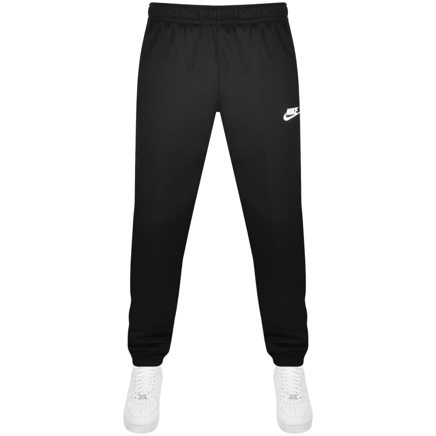 nike club tracksuit black