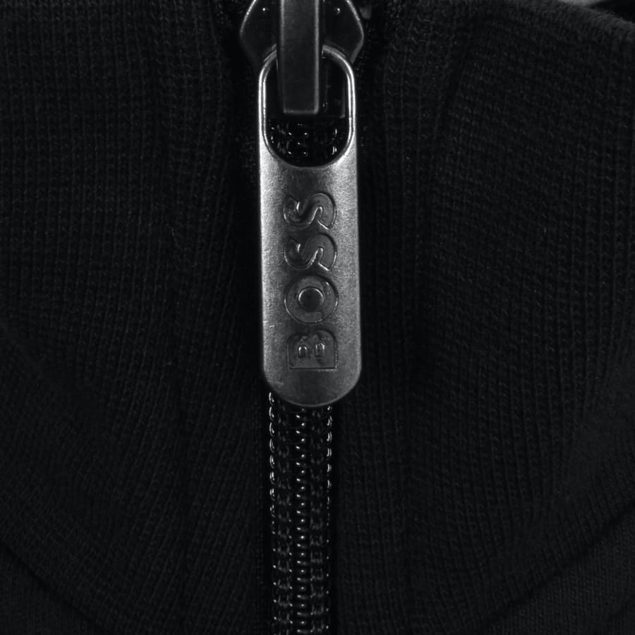 Black hoodie silver zipper on sale