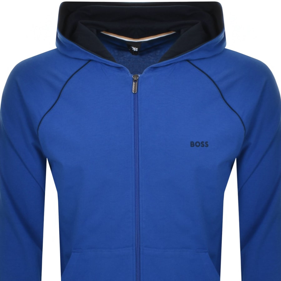 BOSS Mix And Match Full Zip Hoodie BlueBOSS Mix And Match Full Zip Hoodie Blue Male Small
