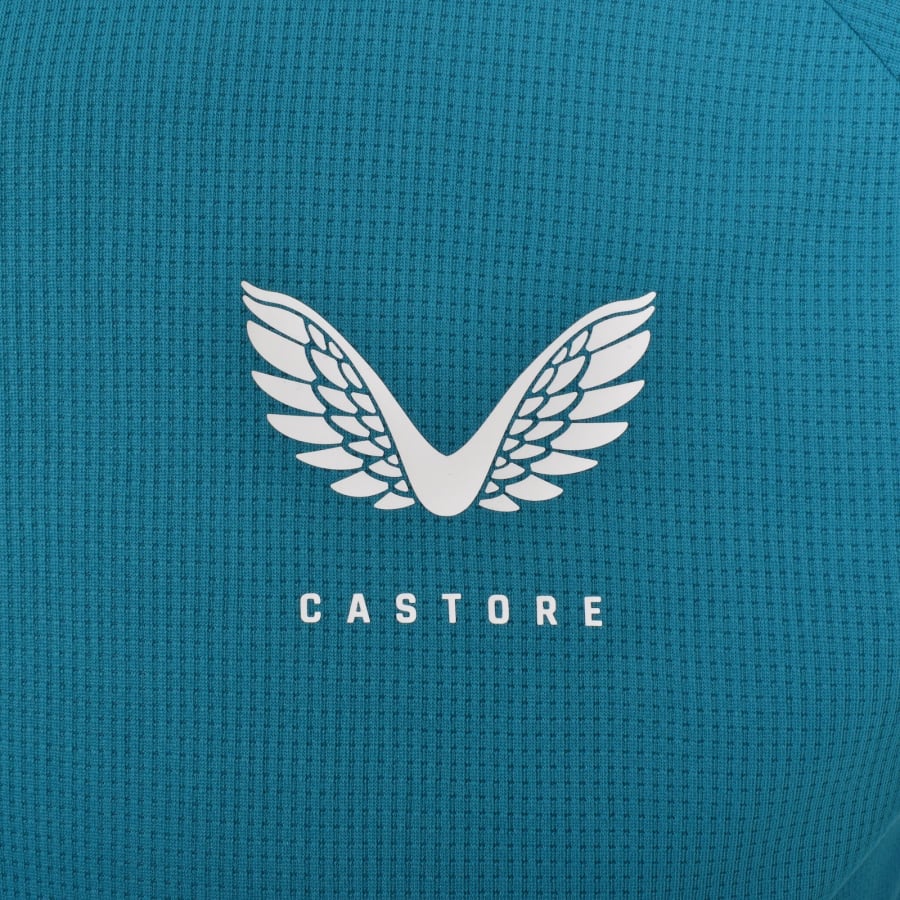 Image number 3 for Castore Lightweight Quarter Zip Sweatshirt Blue