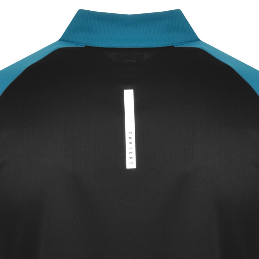 Image number 4 for Castore Lightweight Quarter Zip Sweatshirt Blue