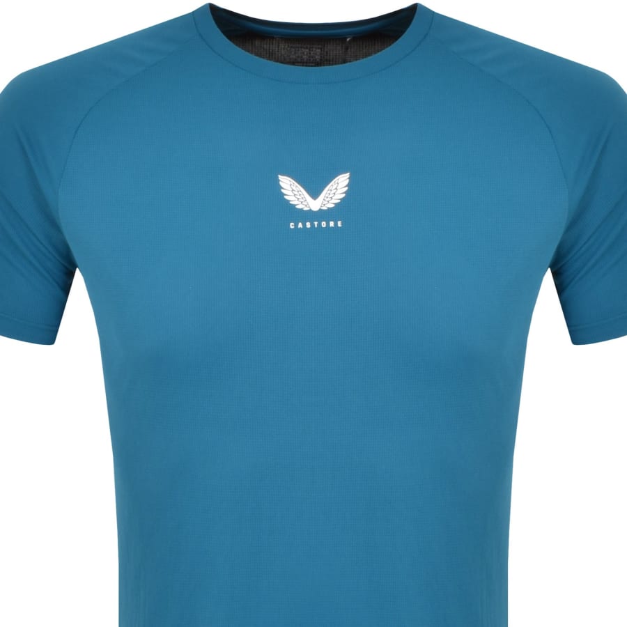 Image number 2 for Castore Breathable GYM T Shirt Blue