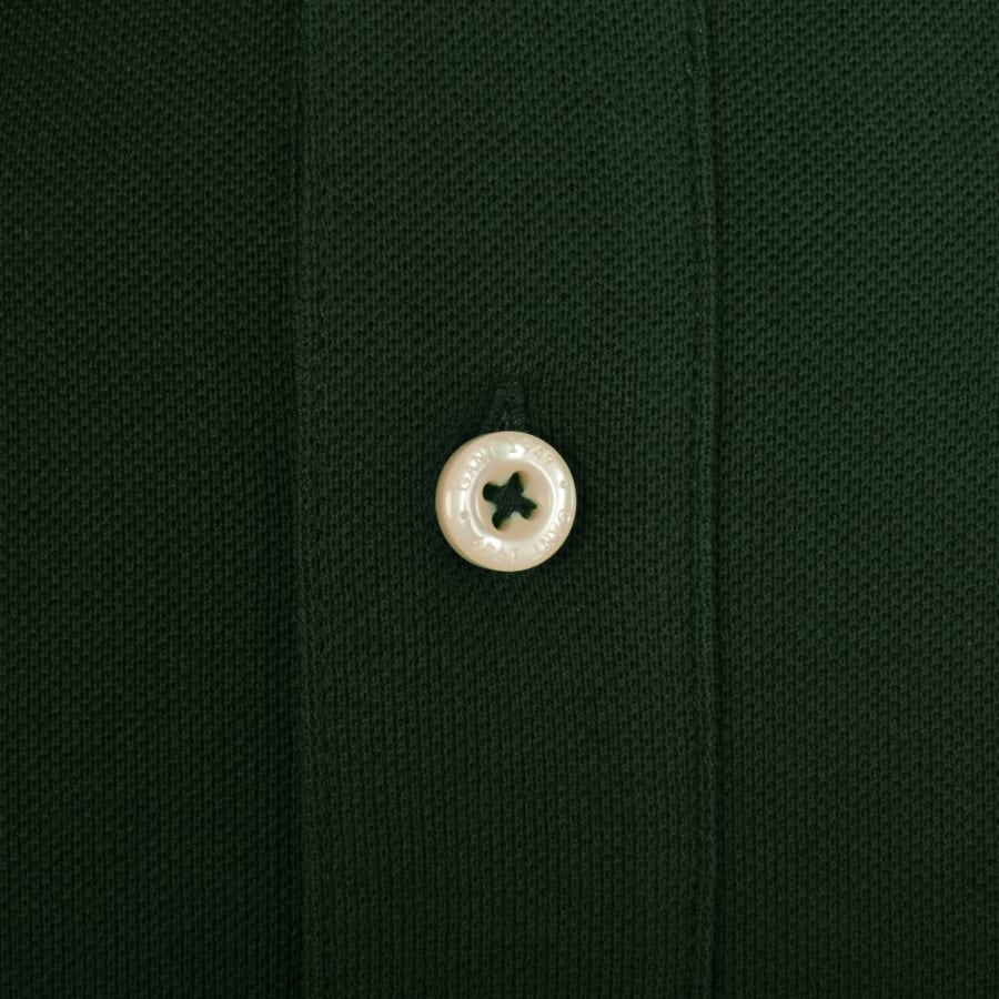 Gant Regular Shield Pique Polo T Shirt Green Mainline Menswear Canada