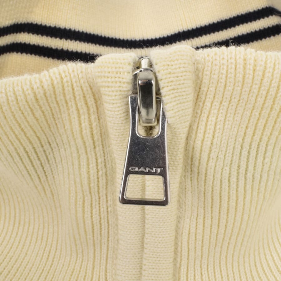 Gant 8030211 Half Zip Sweater Beige XL Man