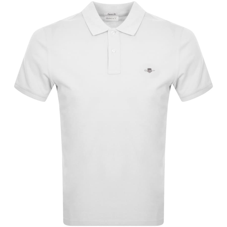 Gant white polo shirt store