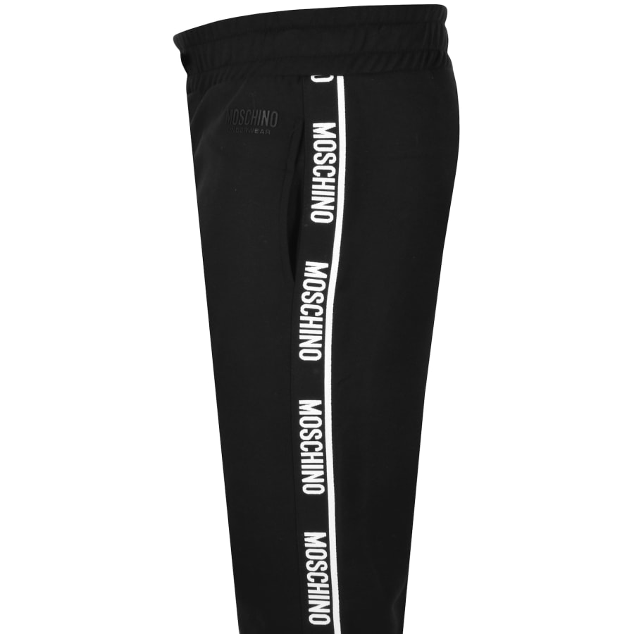 Moschino Tape Logo Jogging Bottoms Black Mainline Menswear