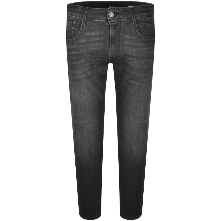 Image number 2 for Replay Anbass Slim Fit Mid Wash Jeans
