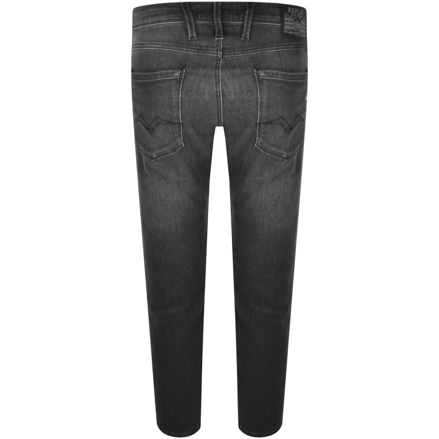 Image number 3 for Replay Anbass Slim Fit Mid Wash Jeans