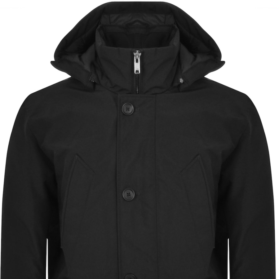 Black parka sale discount