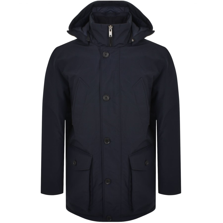 BOSS Osiass Parka Jacket Navy Mainline Menswear