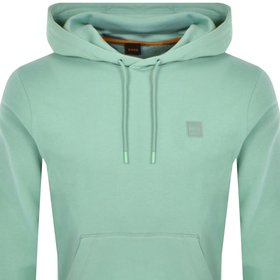 BOSS Wetalk Pullover Hoodie Green Mainline Menswear