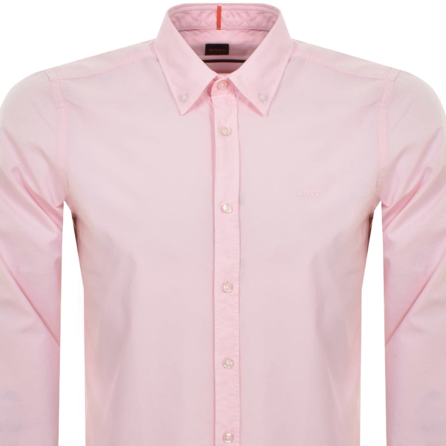 Image number 2 for BOSS Rickert Regular Fit Shirt Pink