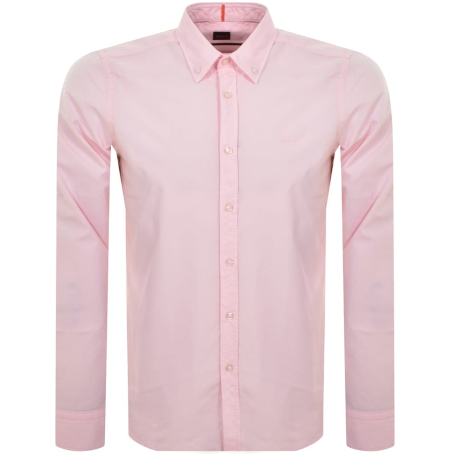 Image number 1 for BOSS Rickert Regular Fit Shirt Pink