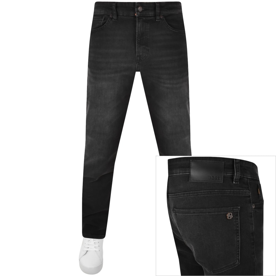 BOSS Maine Regular Fit Jeans Black Mainline Menswear Denmark