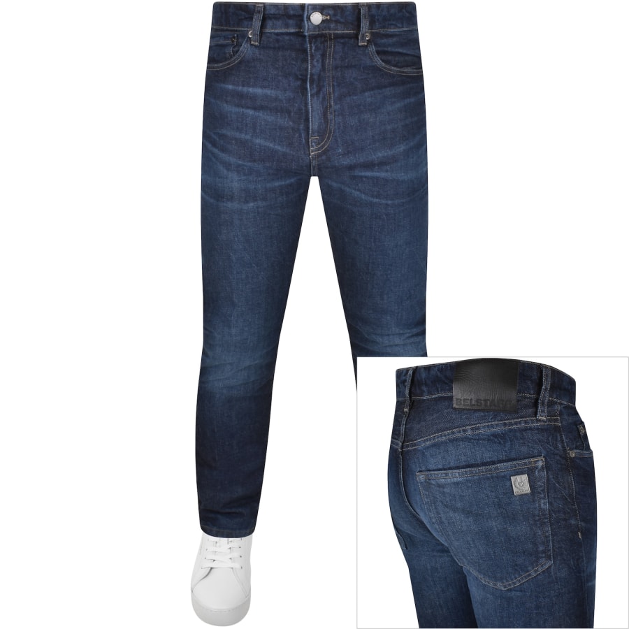 Belstaff Longton Dark Wash Slim Jeans Blue Mainline Menswear Denmark