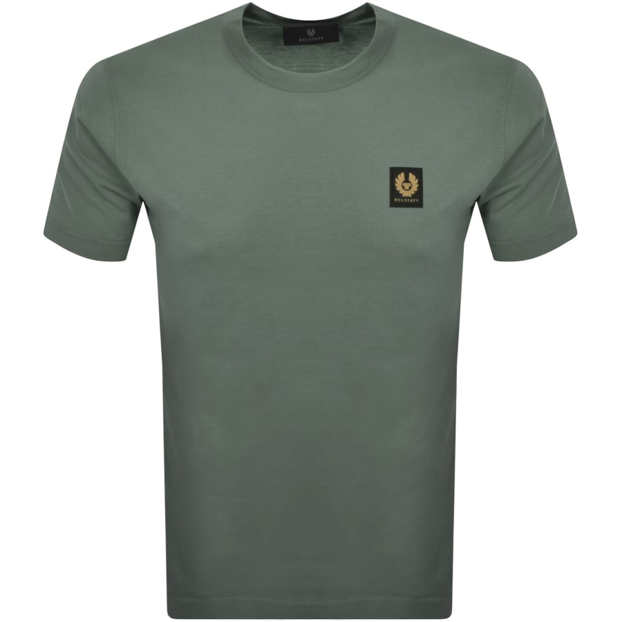 Belstaff Logo T Shirt Green Mainline Menswear Denmark