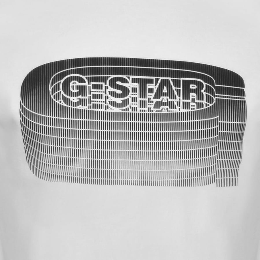 Image number 3 for G-Star Old Skool Logo T Shirt White