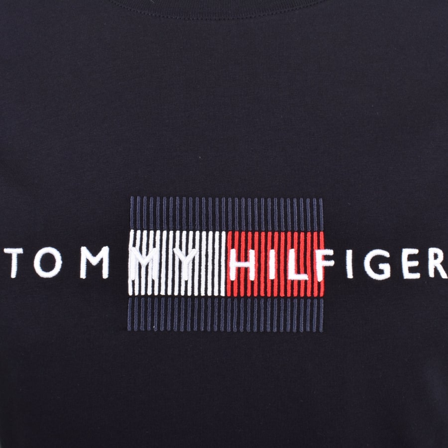 Image number 3 for Tommy Hilfiger Regular Fit Logo T Shirt Navy