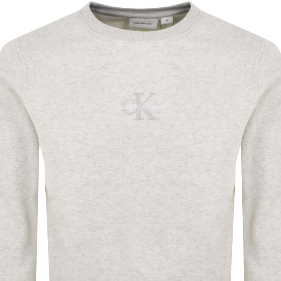 Calvin Klein Jeans Monologo Sweatshirt Ivory