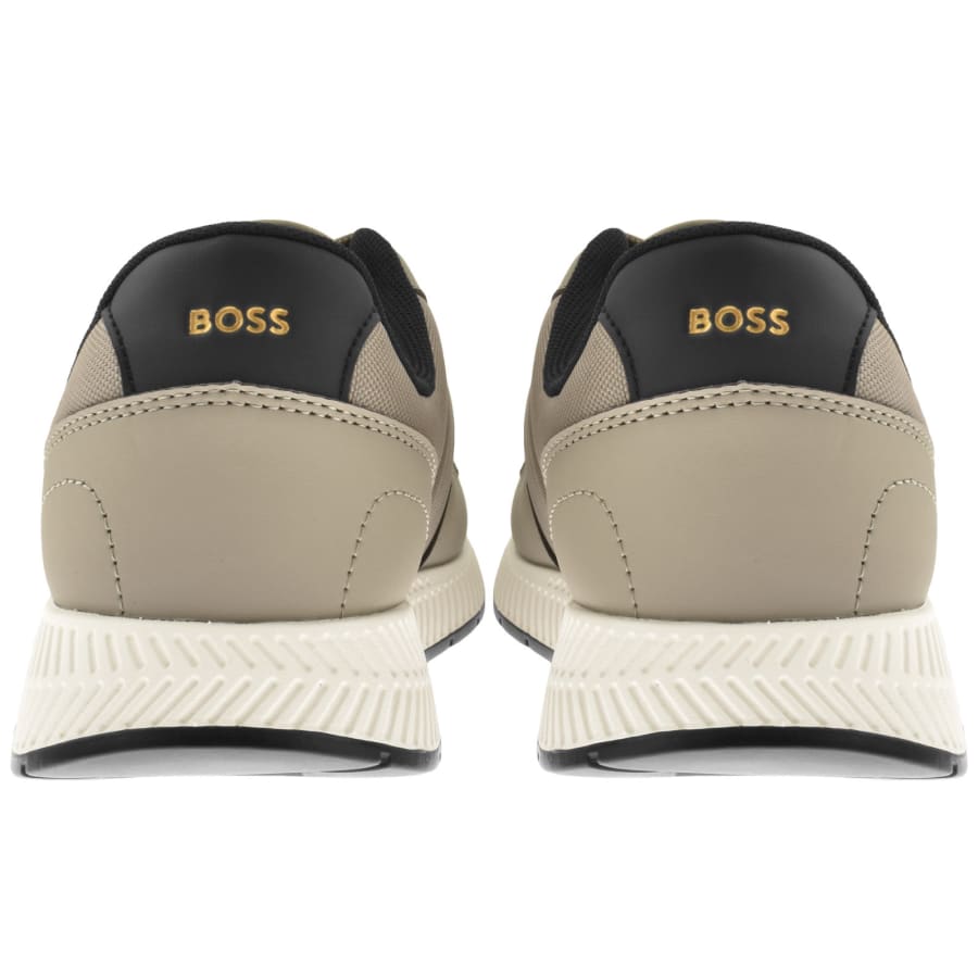 Image number 2 for BOSS Titanium Runner Trainers Beige