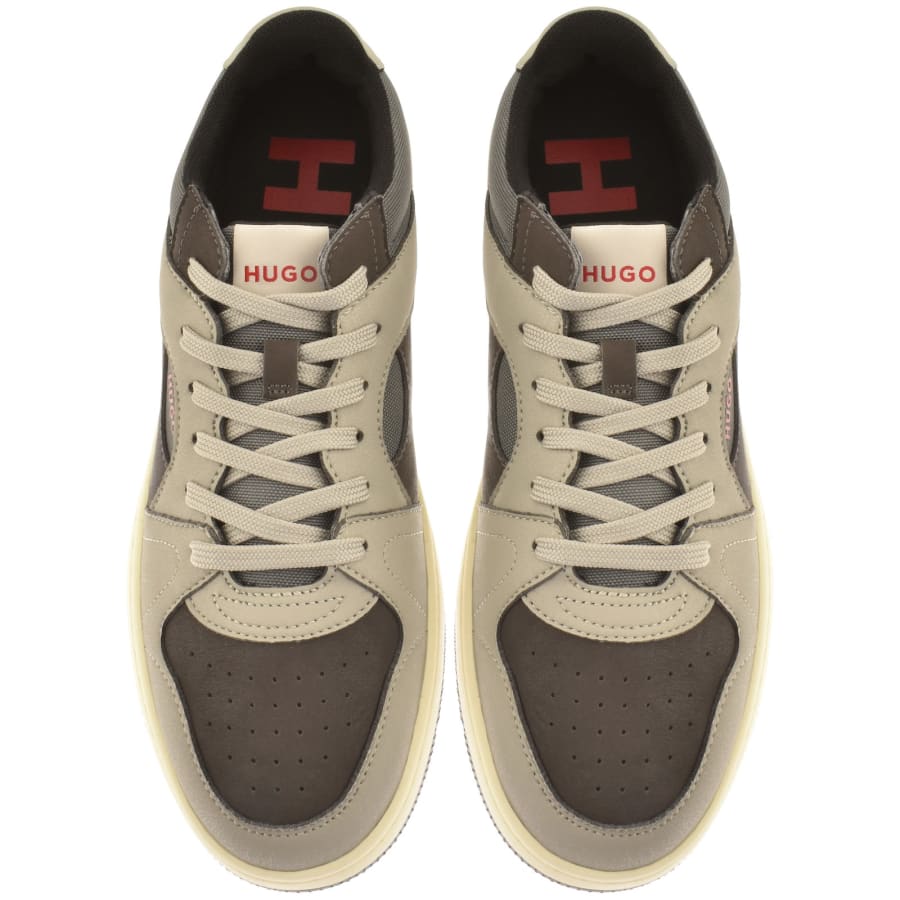 Image number 3 for HUGO Hadrian Tennis Trainers Grey