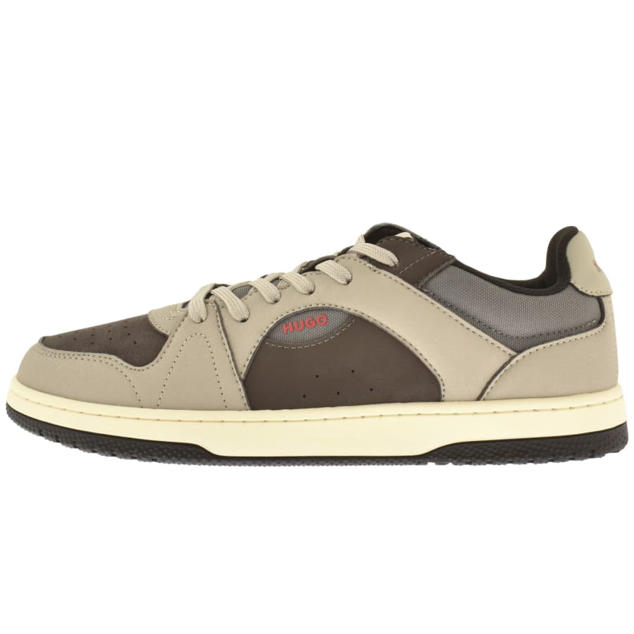 Image number 1 for HUGO Hadrian Tennis Trainers Grey