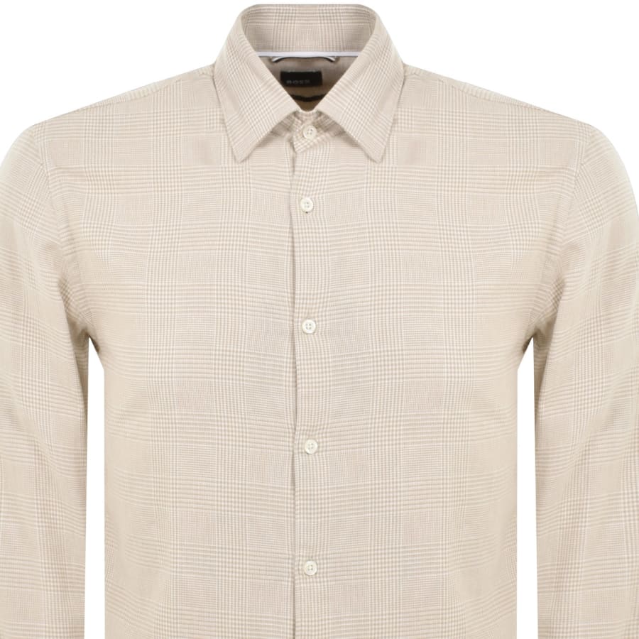 Image number 2 for BOSS C Hal Long Sleeved Shirt Beige