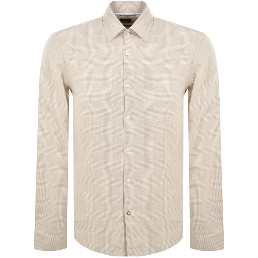 Image number 1 for BOSS C Hal Long Sleeved Shirt Beige