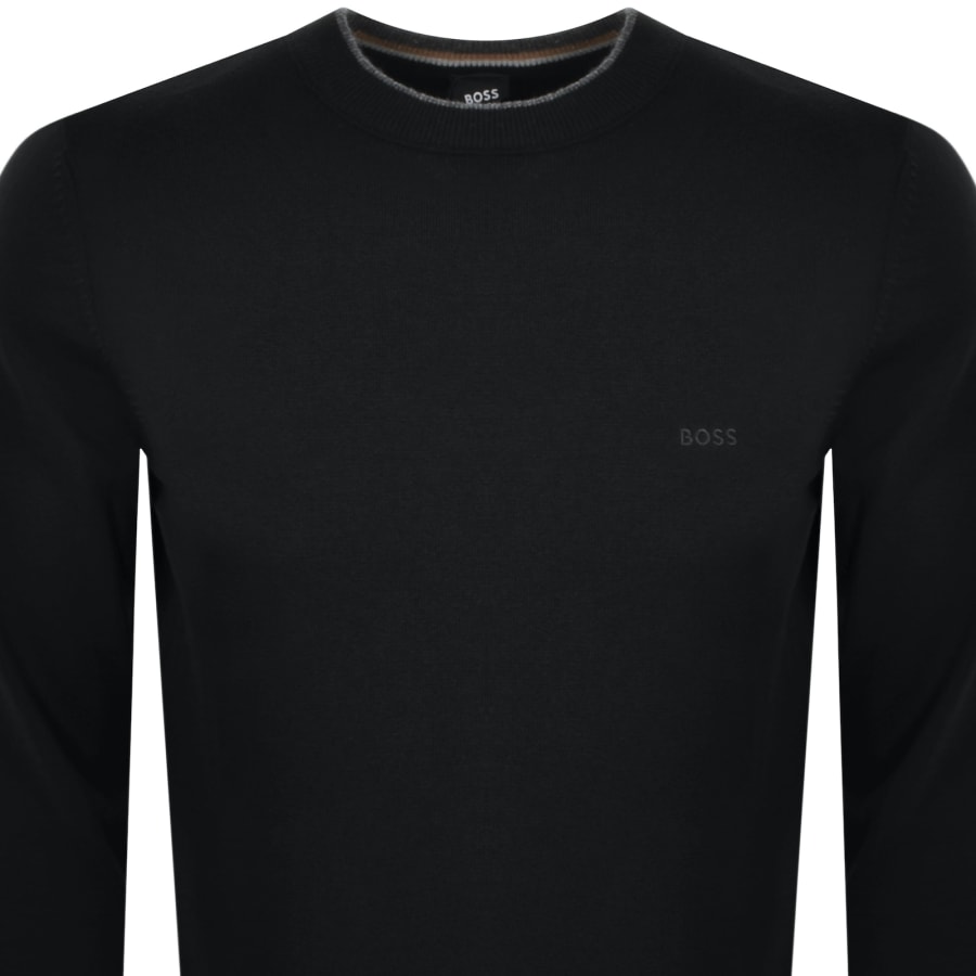 Image number 2 for BOSS Ebacio Knit Jumper Black