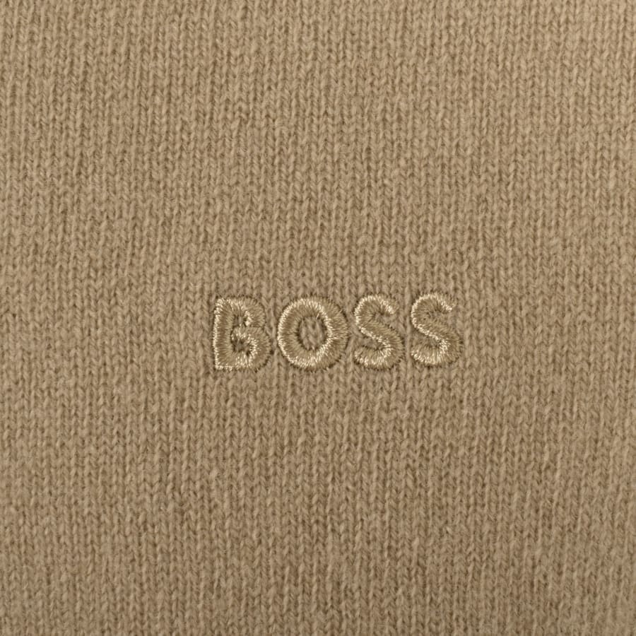 Image number 3 for BOSS Ebacio Knit Jumper Beige