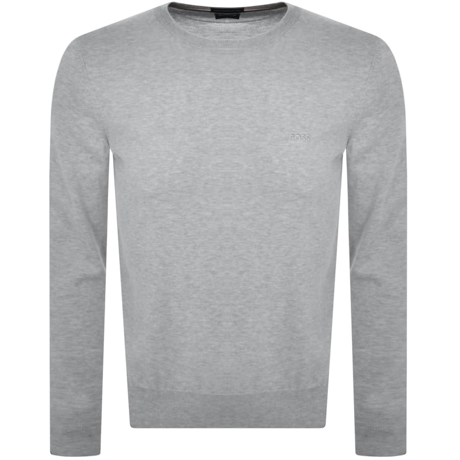 Image number 1 for BOSS Botto L Knit Jumper Grey