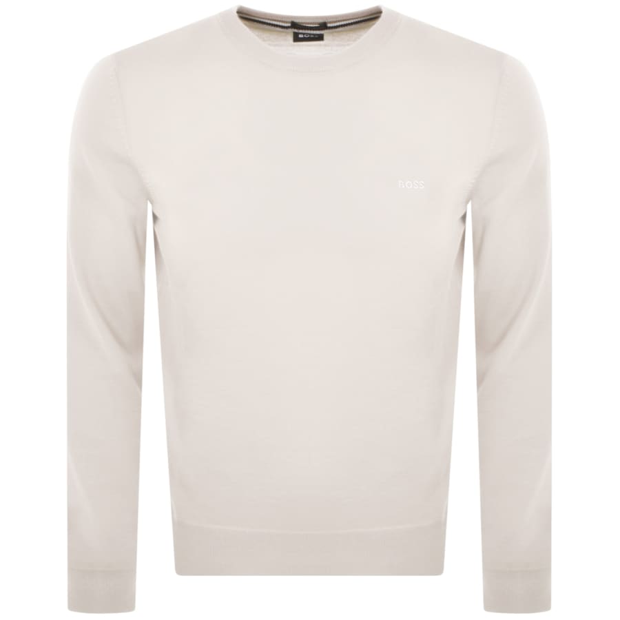 Image number 1 for BOSS Botto Knit Jumper Cream