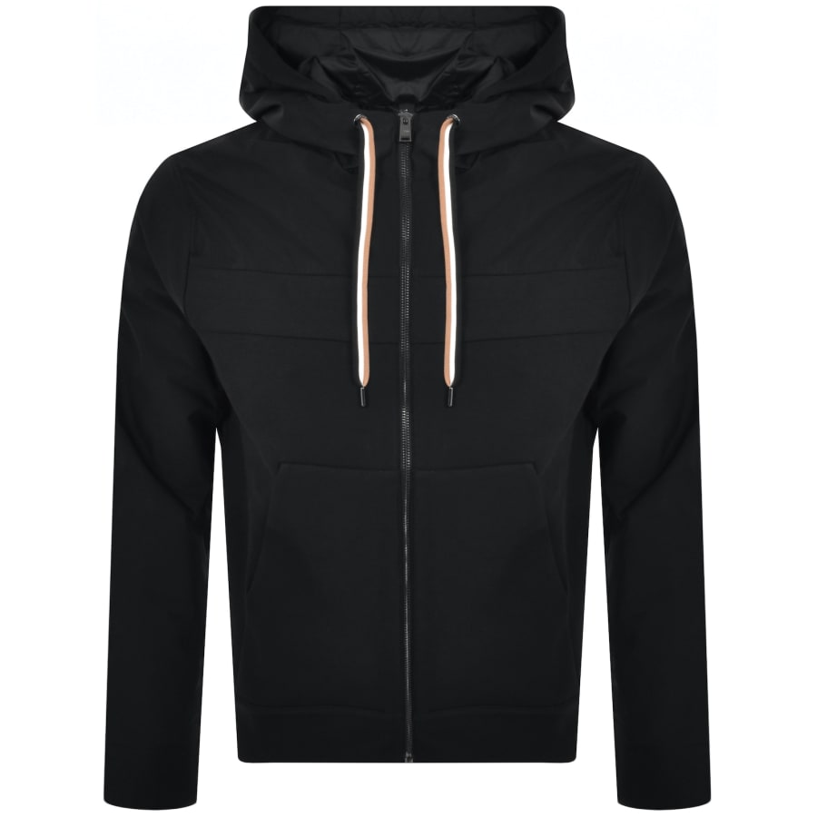 Black hoodie with white zipper cheap